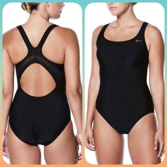 nike one piece swimsuit with built in bra